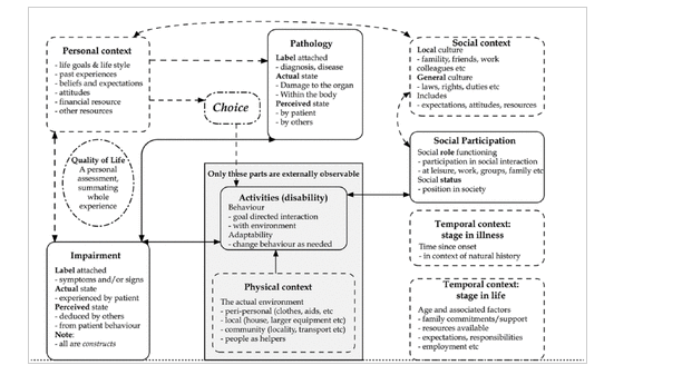 Graph of Biopsychosocial model