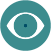 icon for miosis or pinpoint pupils