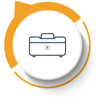 Recommendation for safe storage icon